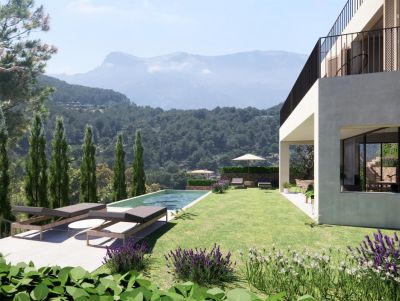 Neubau-Villa mit Pool und fantastischer Aussicht in Port de Sóller